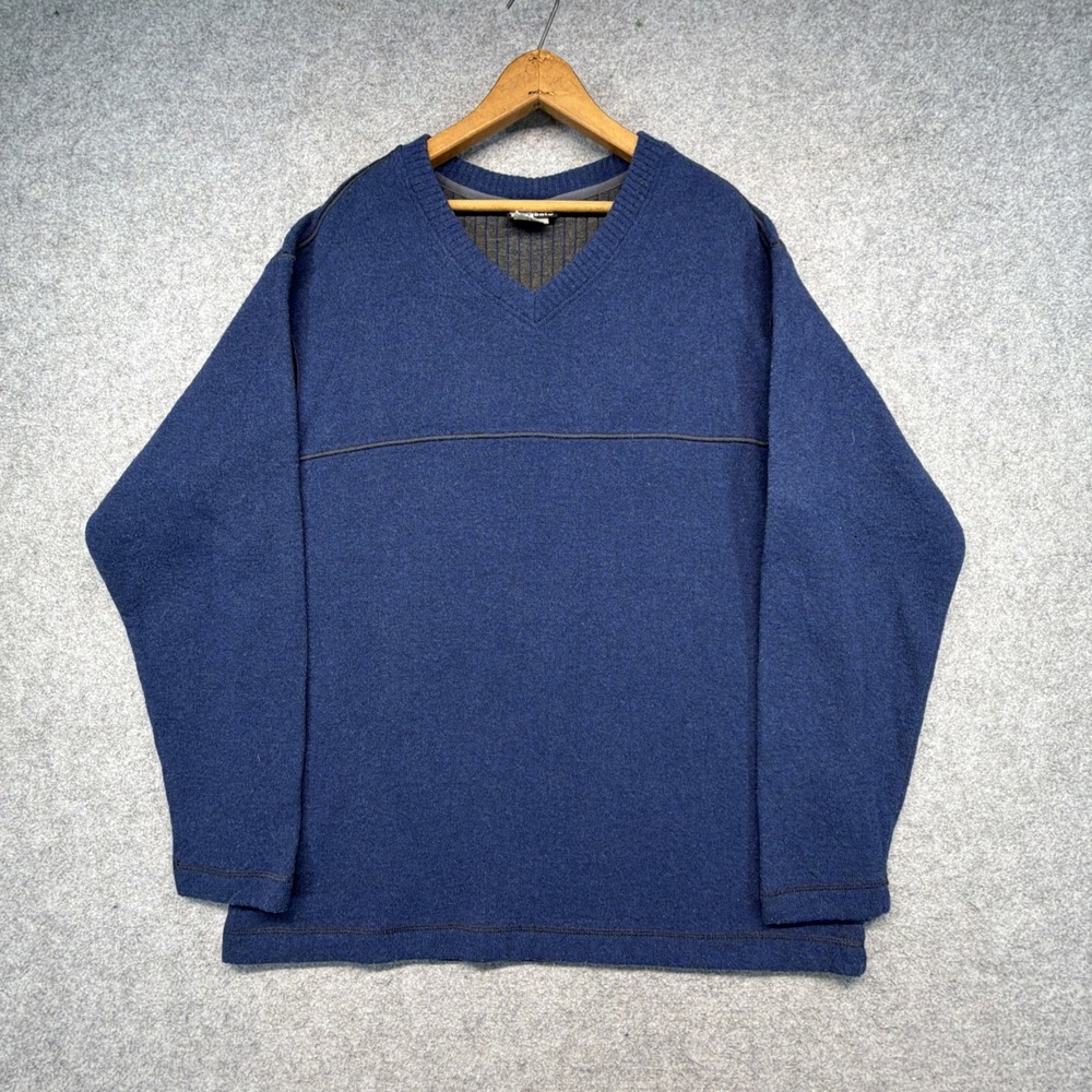 Vintage Patagonia Wool Blend Sweater Mens XL Blue Made In USA